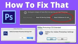 How To Reset any Photoshop software| how to reset photoshop tools