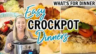 EASY CROCKPOT FAMILY DINNER IDEAS | WHAT'S FOR DINNER | FALL SLOW COOKER MEALS | JESSICA O'DONOHUE