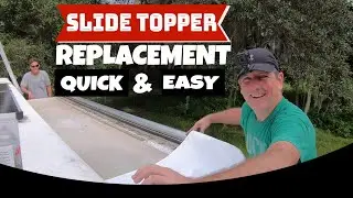 How To RV Slide Topper Replacement #rvslidetopper #rvslidetopperawning #slideoutawning #diy