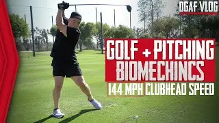 Comparing Golfing + Pitching Biomechanics | DGAF Vlog | King of JUCO