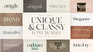 Unique & Classy Modern Font Bundle Font Free Download