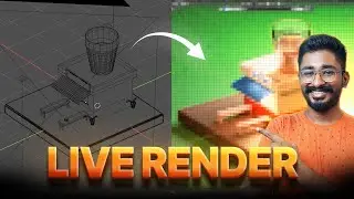How to preview live render in Blender | 