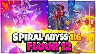 New Spiral Abyss 1.6 (July 16) Floor 12 Full 9 Stars - Genshin Impact 1.6