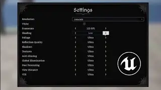 Building a Graphics Settings Widget in Unreal Engine C++