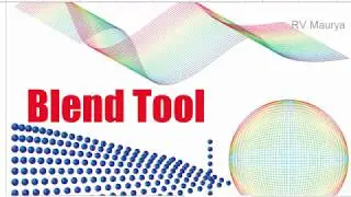 #24 Blend Tool | Basic CorelDraw in Hindi