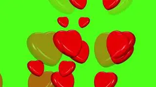 heart blinking green screen background video | screen magic || green screen video | green effect