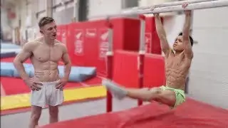 HEAD TO HEAD GYMNASTICS CHALLENGE WITH 13 YEAR OLD ** Super Strength**