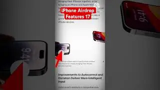 iPhone airdrop kaise use kare #shorts iPhone AirDrop #iphonefeatures #iphonenamedrop ios17