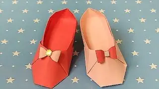 ОРИГАМИ ТУФЕЛЬКИ ИЗ БУМАГИ / ORIGAMI SHOES MADE FROM PAPER