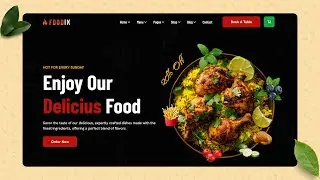 How to Make a Restaurant Website Using HTML & CSS | Full Responsive Design Tutorial