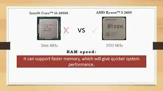 Amd Ryzen 5 2600 vs Intel I5 10500(10th gen)