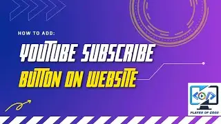 🔥 How to Add Youtube Subscribe Button on Website 