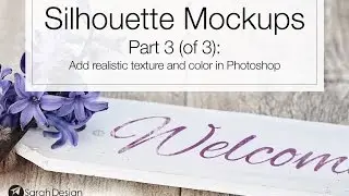 Silhouette Mockups 3 - Add Realistic Texture and Color