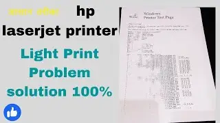 One Side light print 12 a cartridge| Light Print one side| How to fix Faint print one side