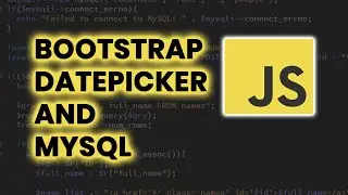 Bootstrap 4 Datepicker and MySQL using Vanilla JS
