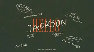 SA Jackson Handwritten Font