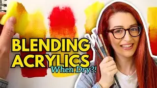 How To Blend Acrylic Paint That's DRIED! 3 Easy Ways ✔️