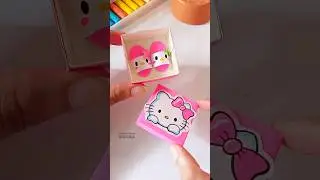 Cute Hello kitty slippers 😍 Sanrio craft/ DIY paper craft /Creative Ideas Urooba #art #craft #shorts