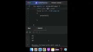 For Loop Statement in Kotlin | 