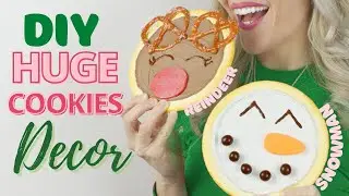 How to make HUGE Cookie Decorations- Christmas Food Room Decor Part 3