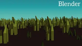 Blender Tutorial: Low Poly Grass + Particle System Setup