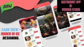 CardView In Android Studio | Coordinator Layout | Android Material Design | Restaurant App Android