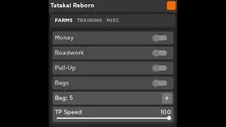 Tatakai Reborn Script, Auto Money Farm, Auto Train, Auto Drink and More