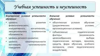 Предупреждение учебной неуспешности обучающихся с ОВЗ: организационные меры, управленческие решения