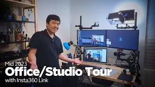 Office/Studio Tour (with Insta360 Link) - Find Useful Gadgets and Things!