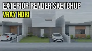 render exterior vray sketchup hdri