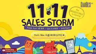 11.11 Sales Storm Is Coming Now! - Gearbest.com