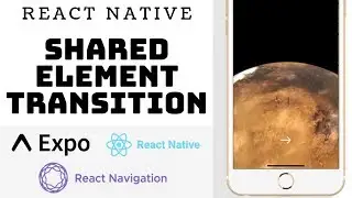 How to create a shared element transition with react-navigation and React Native