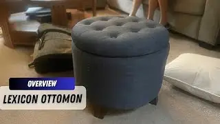 Lexicon Avon Round Tufted Ottoman Review: Stylish Storage & Accent Piece