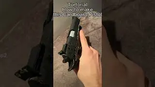 How to make Cardboard Pistol #gun #cardboardgun #cardboard #tutorial #dc #fyp