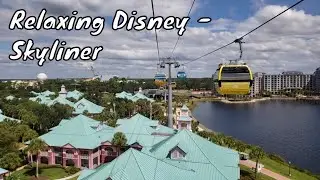 Disney Skyliner Relaxing 1 Hour Video - Walt Disney World