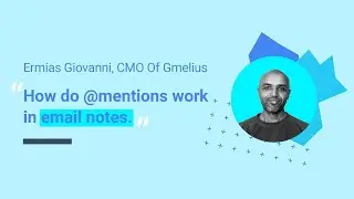 How do @mentions work in email notes