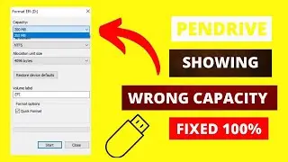 How To Fix USB Drive Showing Wrong Capacity | Fixed |