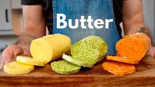 Make BUTTER in 10 Minutes or Less! + 2 Bonus Flavoured Recipes