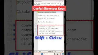 Useful Notepad++  shourtcut keys || Convert string to uppercase, lowercase, camel case