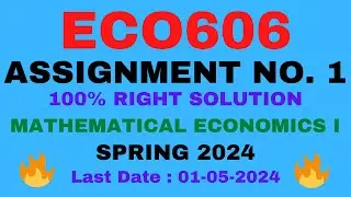 ECO606 ASSIGNMENT 1 SOLUTION 2024|ECO606 ASSIGNMENT 1 2024 |ECO606 ASSIGNMENT 1 SOLUTION SPRING 2024