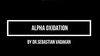 Alpha oxidation