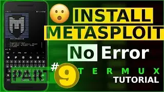 Install and update Metasploit in Termux without root | Android| Metasploit in Termux no error