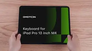 OMOTON iPad PRO 13 2024 M4 Magic Keyboard Tastatur with Backlight UK/US/DE