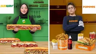 مين يفتح أفضل مطعم في البيت | popeyes ضد subway