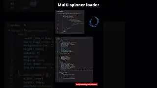 Multi Spinner Loader Using Html and CSS 💻#shortsviral #shortsvideo #coder #css