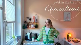 How I plan a productive year : productivity goals & new routines | Week in the Life of a Consultant