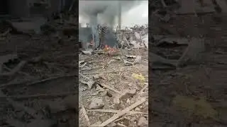 Видео предположительно из эпицентра взрыва в Сергиевом Посаде.