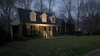 Quiet Evening Winter Walk Through American Neighborhoods | Nature Sounds for Sleep and Study