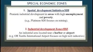 Gr12 Economics(P1): Industrial  & Regional Development