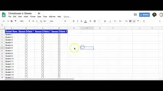 Checkboxes in Google Sheets